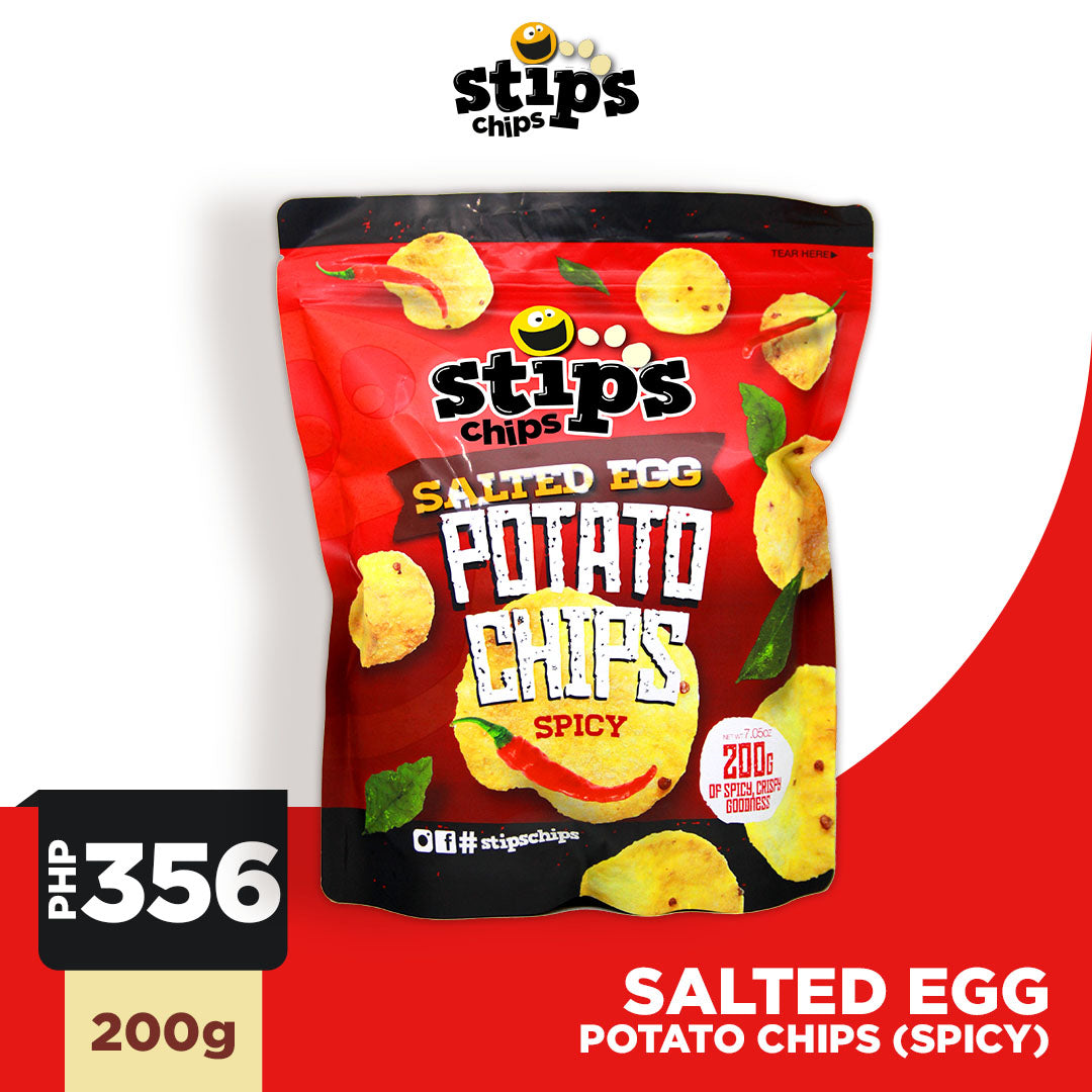 Stip's Chips Salted Egg Potato Chips Spicy 200g