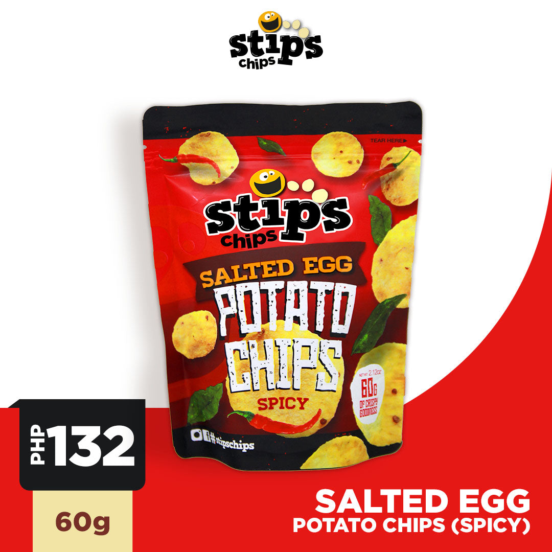 Stip's Chips Salted Egg Potato Chips Spicy 60g