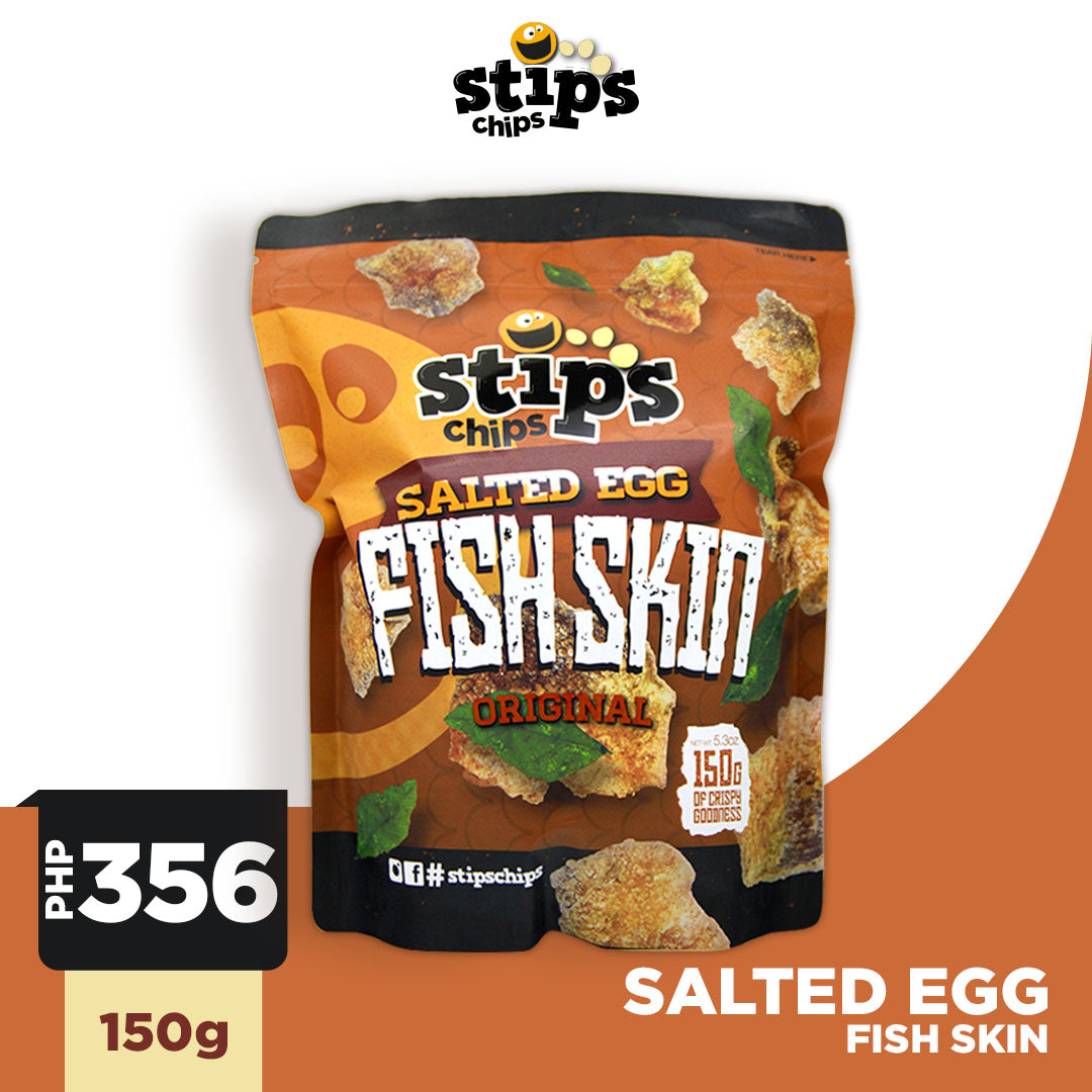 Stip's Chips Salted Egg Fish Skin Original 150g