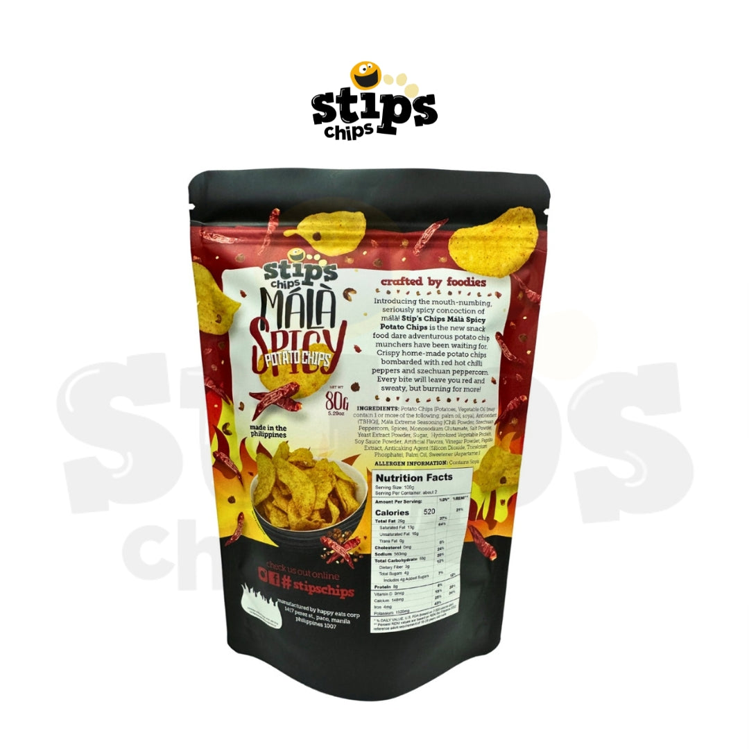 Stip's Chips Málà Spicy Potato Chips 80g