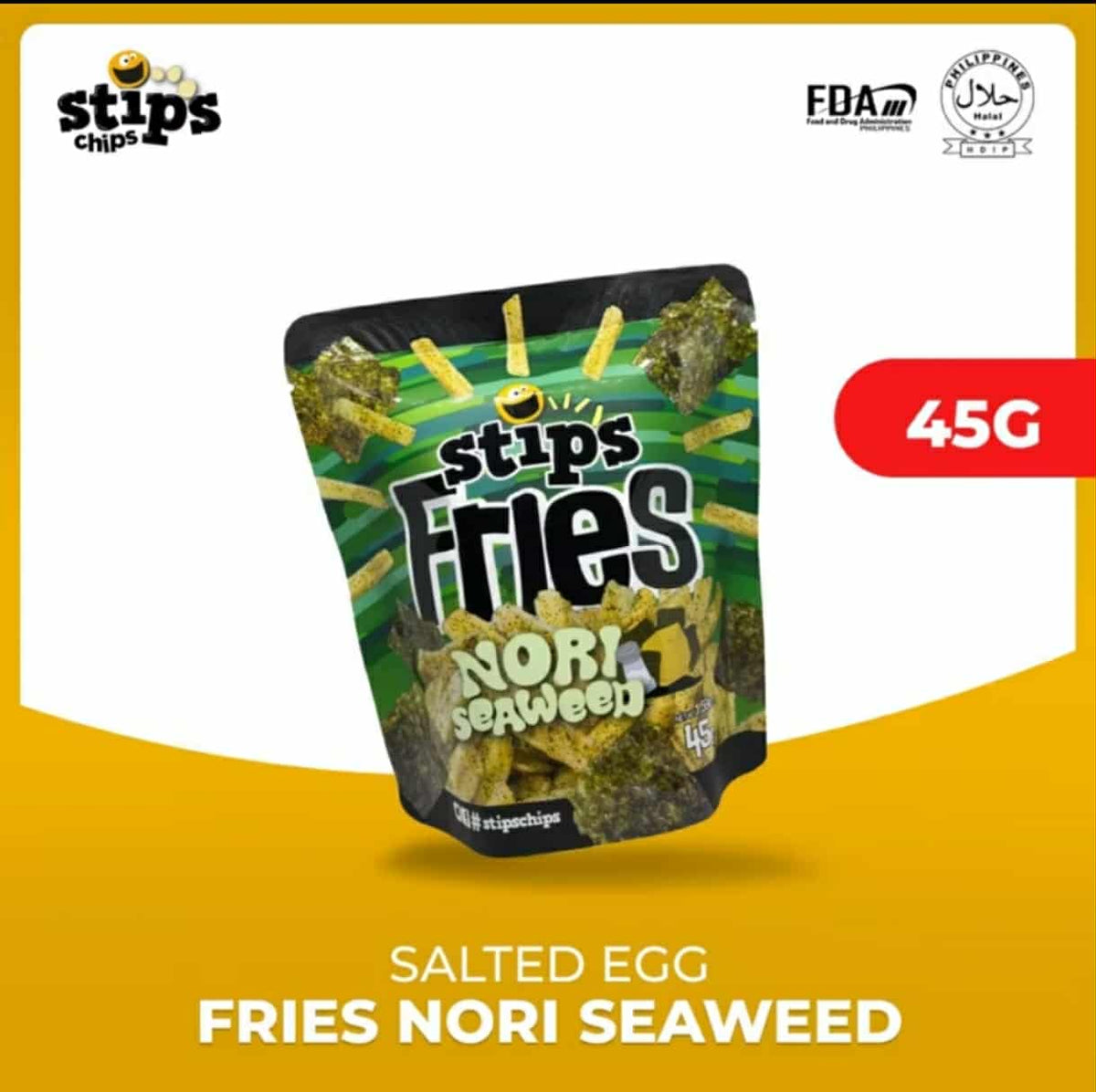 Stips Fries Nori Seaweed 45G