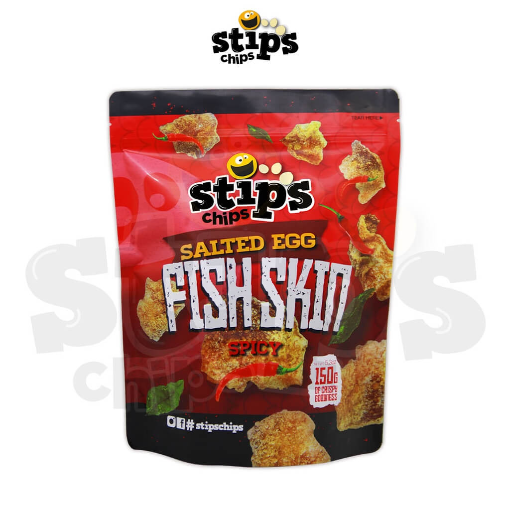 Stip's Chips Salted Egg Fish Skin Spicy 150g